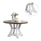 Ronde eettafel met zuilvoet