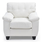 Fauteuil van kunstleer