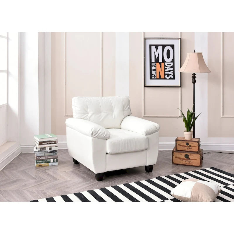 Fauteuil van kunstleer