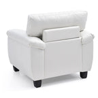 Fauteuil van kunstleer
