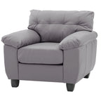 Fauteuil van kunstleer