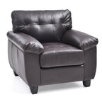 Fauteuil van kunstleer
