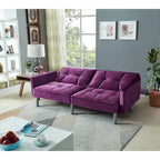 Fluwelen Mid-Century Slaapbank
