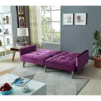 Fluwelen Mid-Century Slaapbank