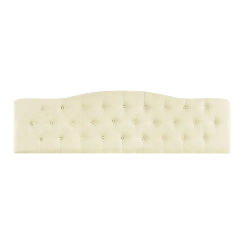 Gecapitonneerd hoofdeinde van stof, verstelbare hoogte, Queensize