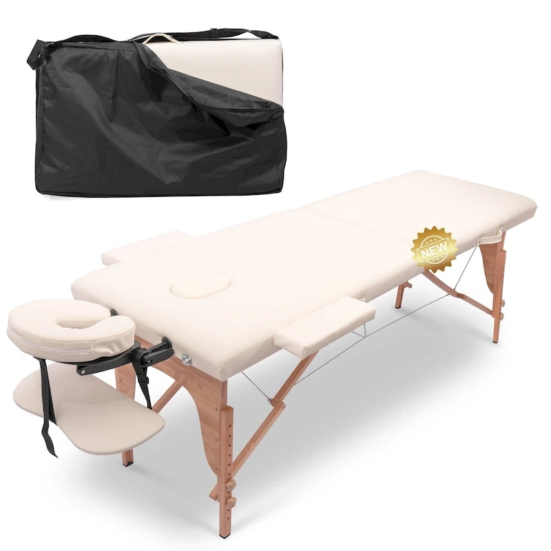 Draagbare opvouwbare massagetafel met draagtas