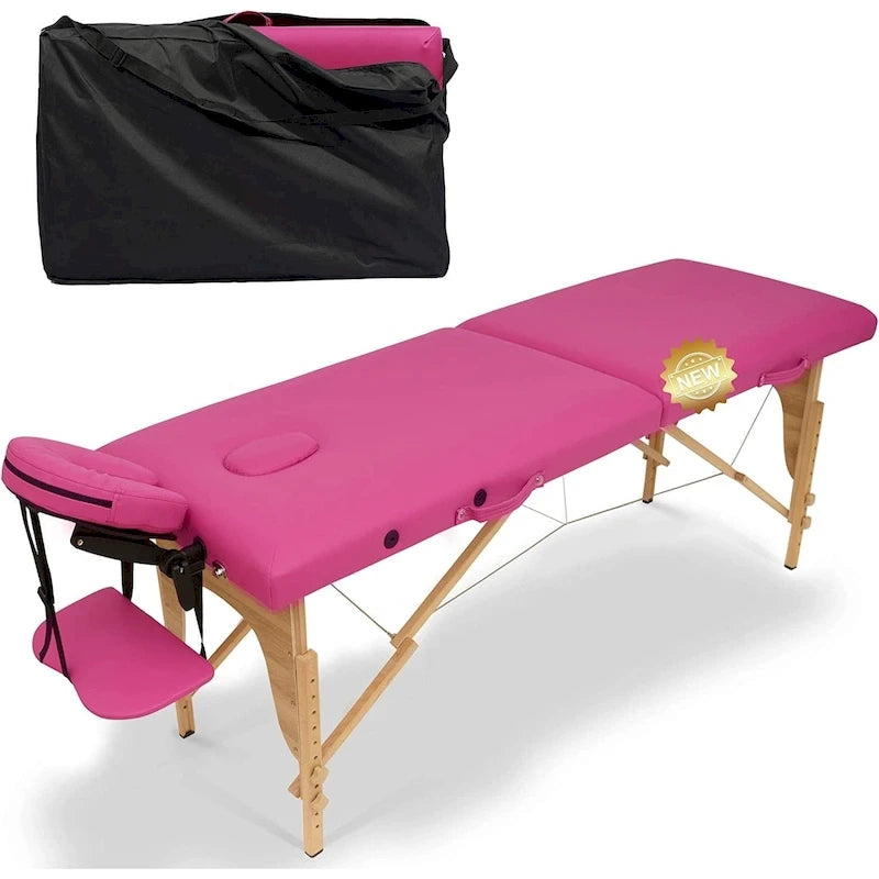 Draagbare opvouwbare massagetafel met draagtas
