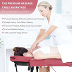 Draagbare opvouwbare massagetafel met draagtas