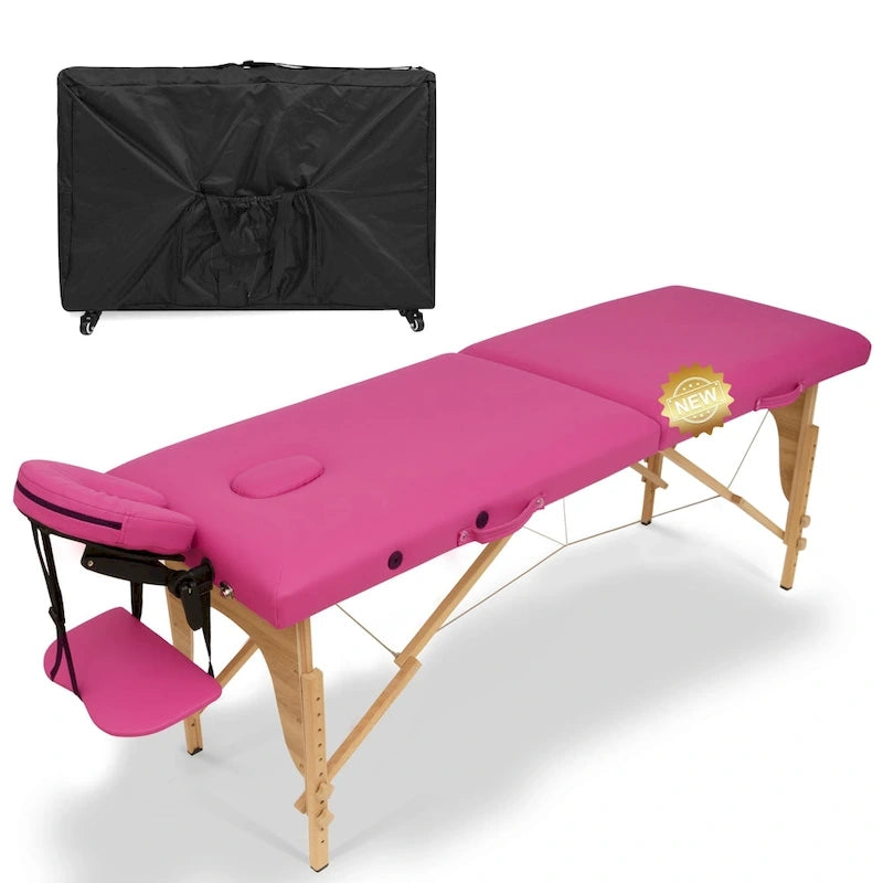 Draagbare opvouwbare massagetafel met draagtas