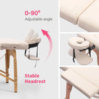 Draagbare opvouwbare massagetafel met draagtas