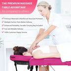 Draagbare opvouwbare massagetafel met draagtas