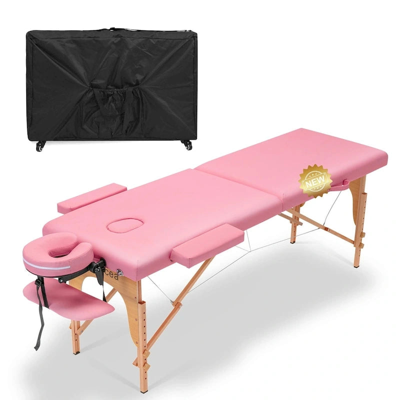 Draagbare opvouwbare massagetafel met draagtas