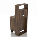 Compact nachtkastje met 3 planken en 1 lade