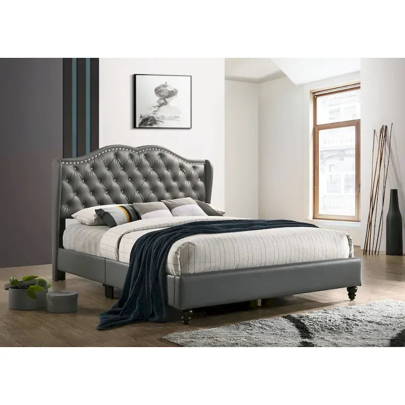 Jewel gestoffeerd bedframe met capitons