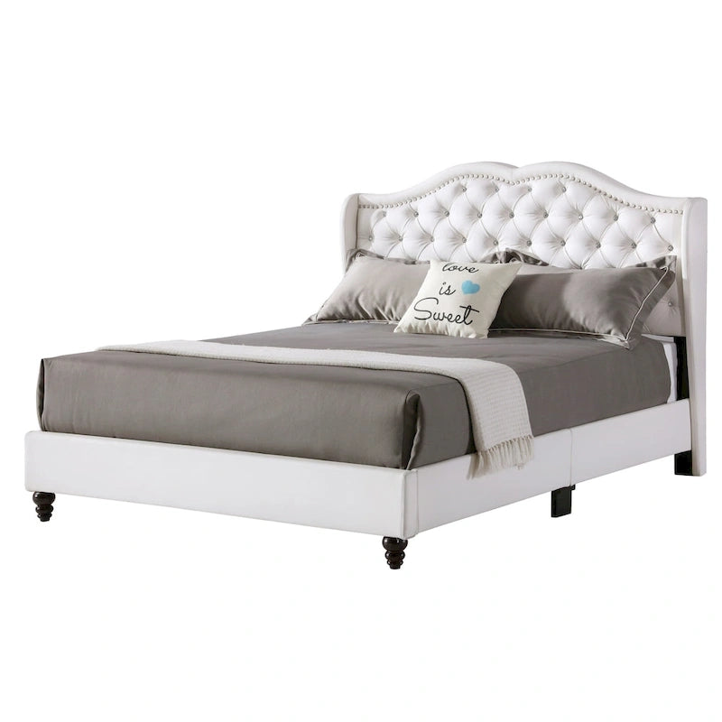 Jewel gestoffeerd bedframe met capitons