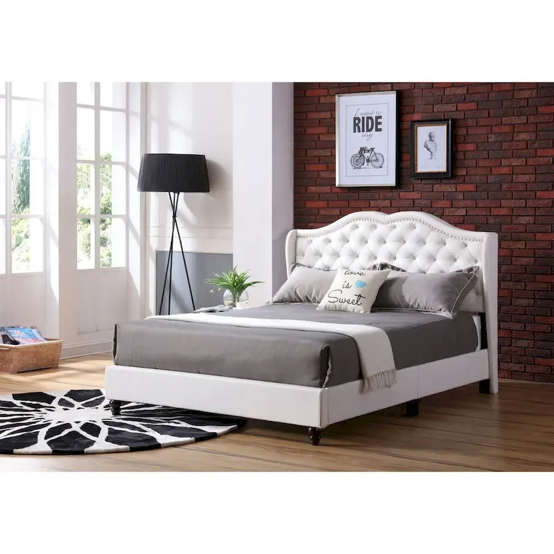 Jewel gestoffeerd bedframe met capitons