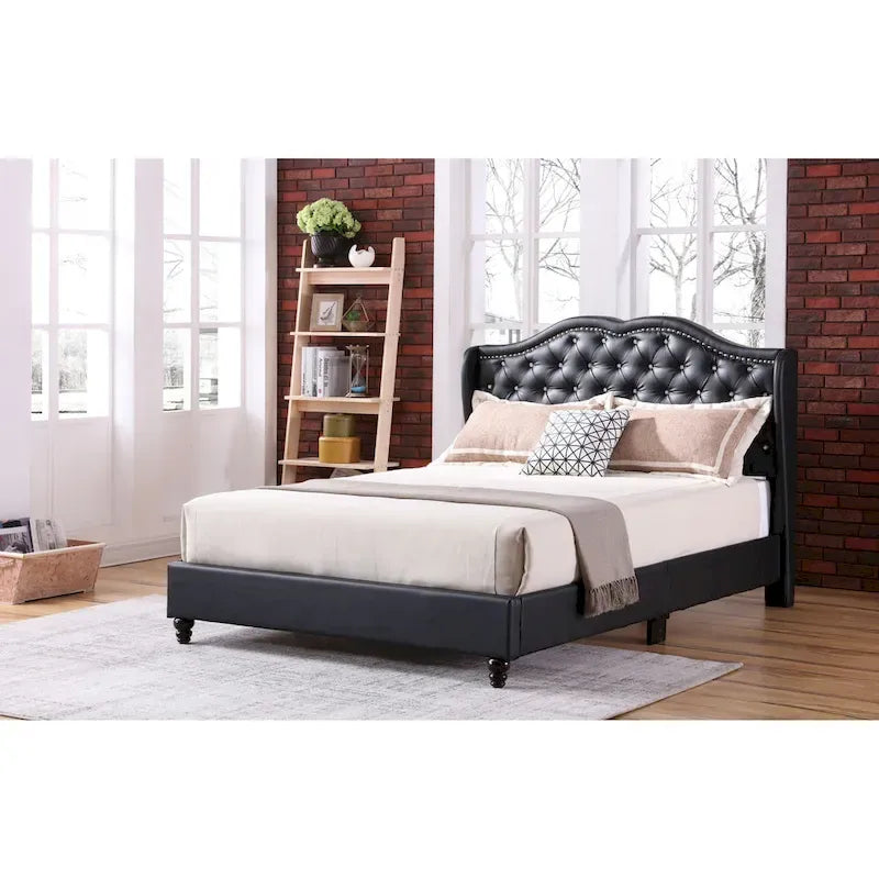 Jewel gestoffeerd bedframe met capitons
