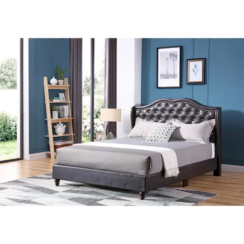 Jewel gestoffeerd bedframe met capitons