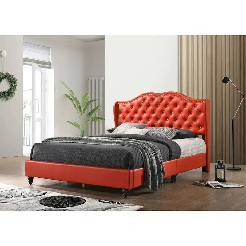 Jewel gestoffeerd bedframe met capitons