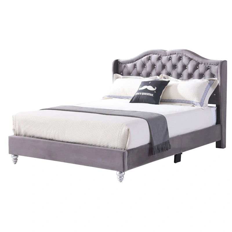 Jewel gestoffeerd bedframe met capitons