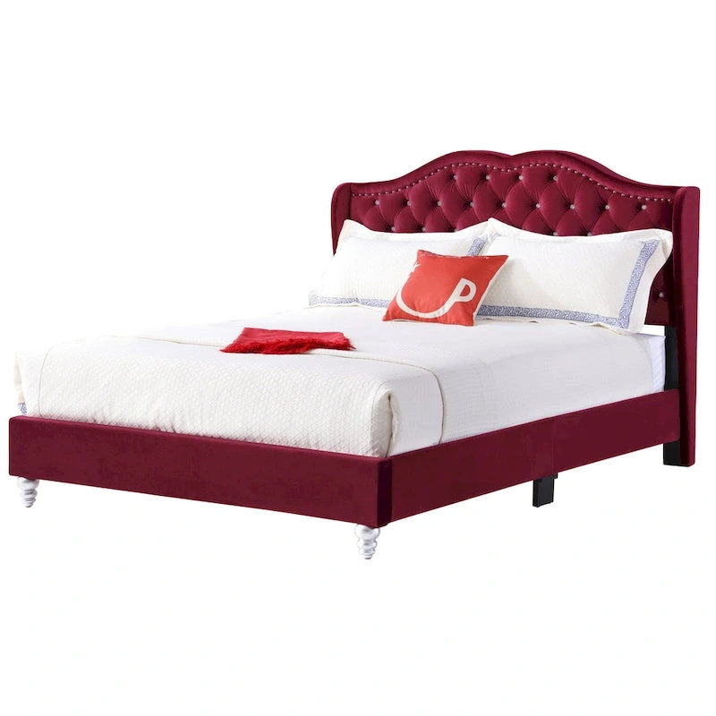 Jewel gestoffeerd bedframe met capitons