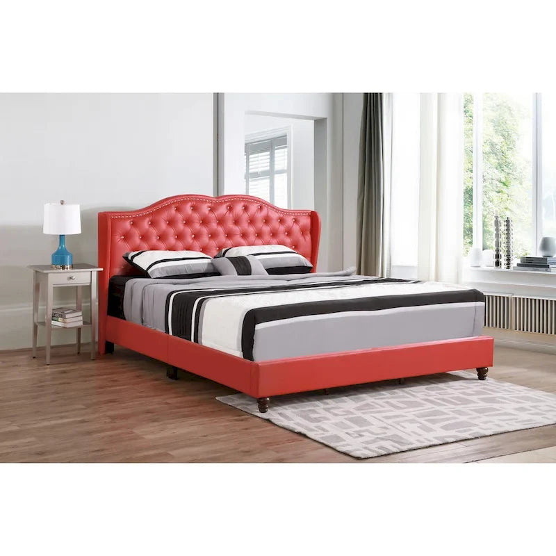 Jewel gestoffeerd bedframe met capitons