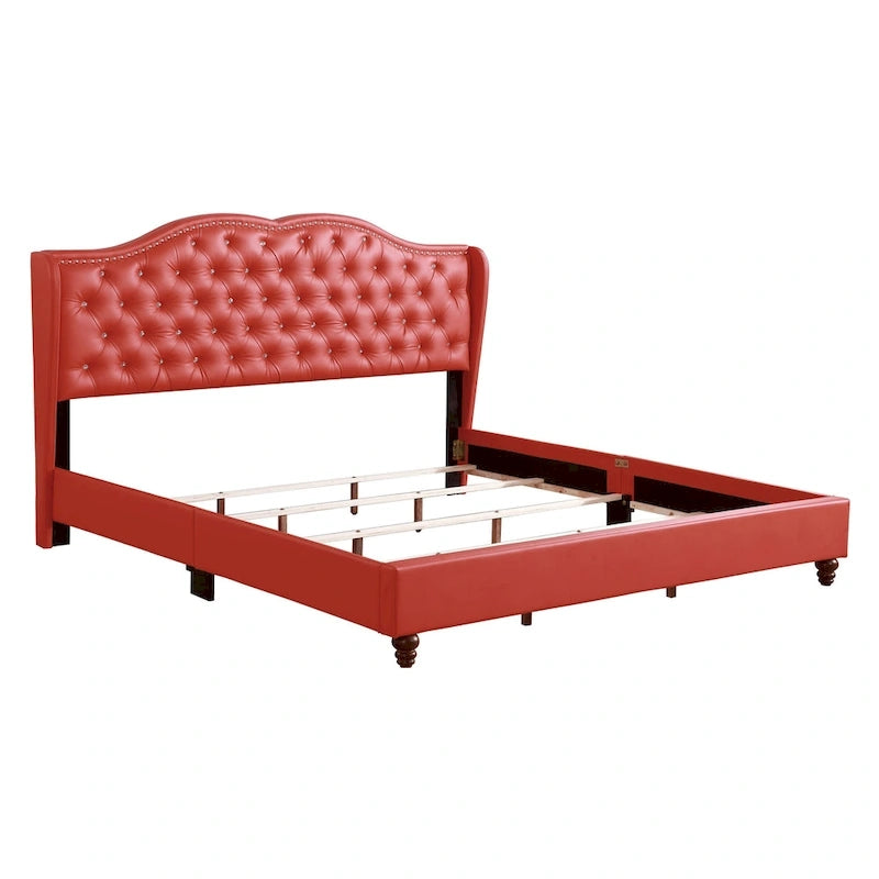 Jewel gestoffeerd bedframe met capitons