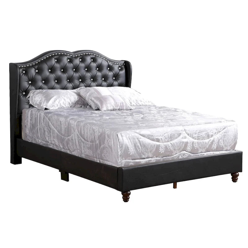 Jewel gestoffeerd bedframe met capitons
