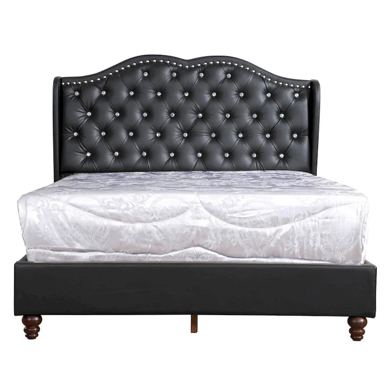 Jewel gestoffeerd bedframe met capitons