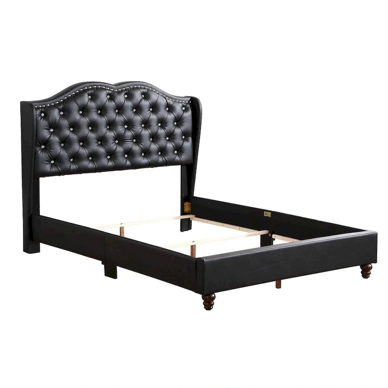Jewel gestoffeerd bedframe met capitons