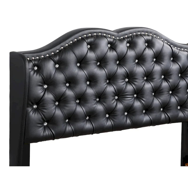 Jewel gestoffeerd bedframe met capitons