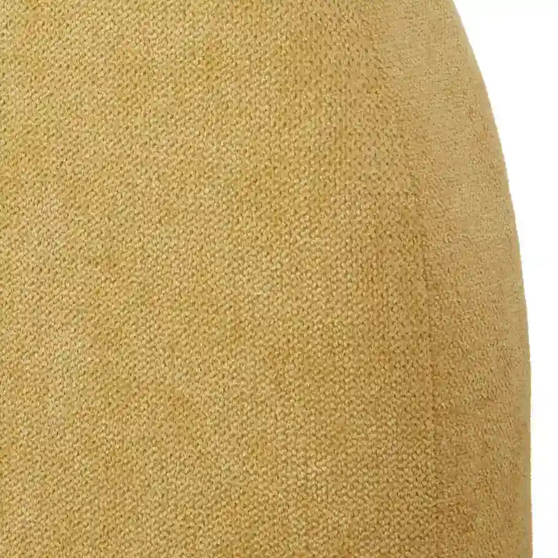 Gestoffeerd Queen Platformbed met Rond Hoofdeinde in Mid-Century Stijl