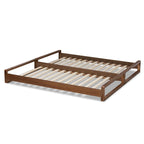 Uitschuifbaar tweepersoonsbed (uitbreidbaar tot kingsize) – Notenbruin