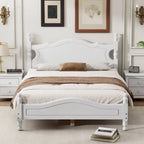 Houten bedframe met lattenbodem, tweepersoonsformaat