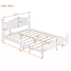 Houten bedframe met lattenbodem, tweepersoonsformaat