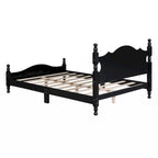 Houten bedframe met lattenbodem, tweepersoonsformaat