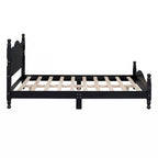 Houten bedframe met lattenbodem, tweepersoonsformaat