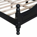 Houten bedframe met lattenbodem, tweepersoonsformaat
