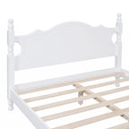 Houten bedframe met lattenbodem, tweepersoonsformaat