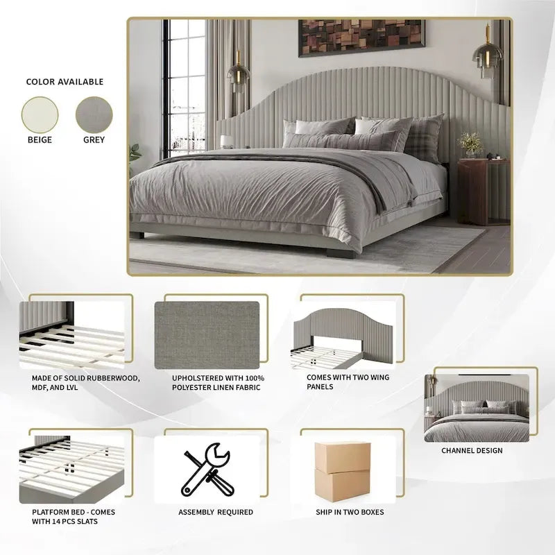 Moderne Wandpaneelbed