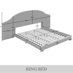 Moderne Wandpaneelbed