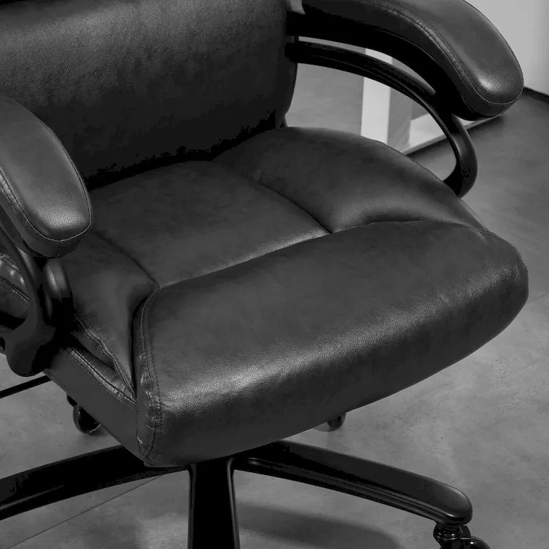 Grote en Lange Directie bureaustoel – PU Leer, Verstelbare Hoogte, Draagvermogen 181 kg