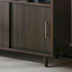 Modern Wengé Dressoir met Diverse Opbergruimtes