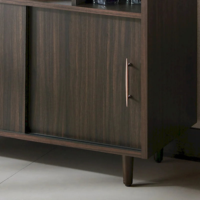 Modern Wengé Dressoir met Diverse Opbergruimtes