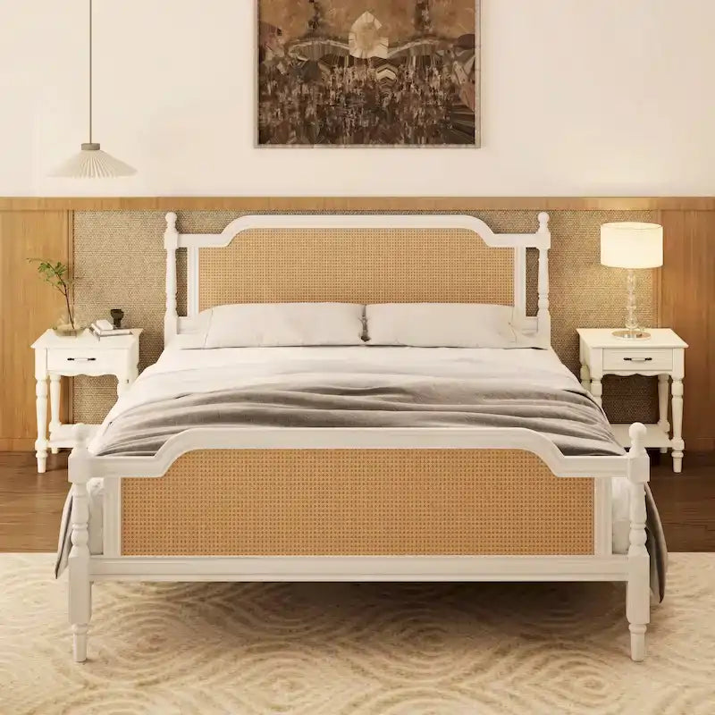 Rotan Platform Bedframe – Geen Boxspring Nodig