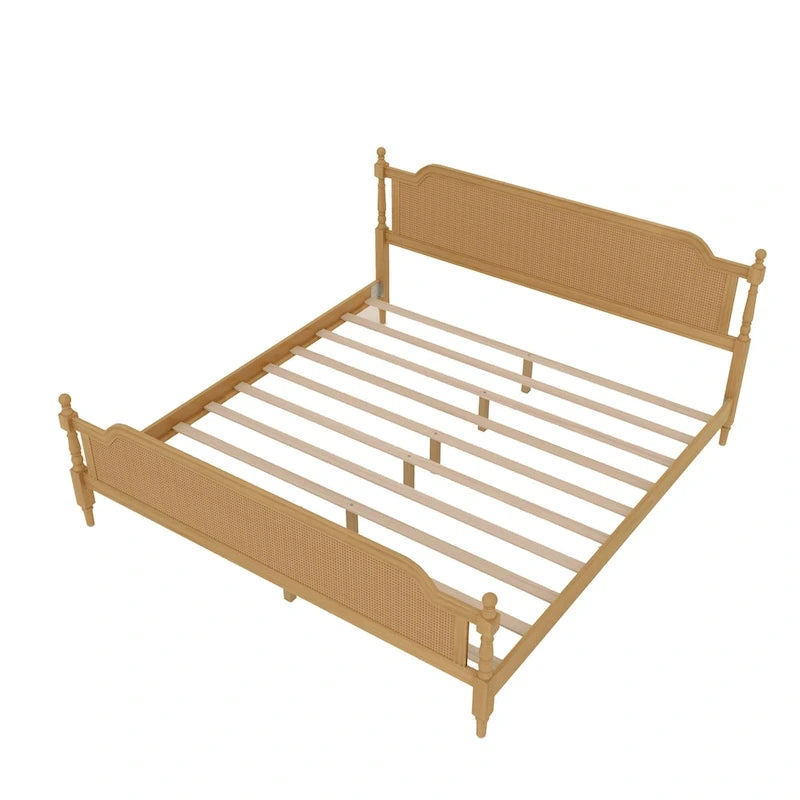 Rotan Platform Bedframe – Geen Boxspring Nodig