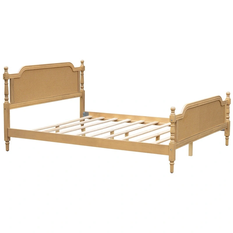 Rotan Platform Bedframe – Geen Boxspring Nodig