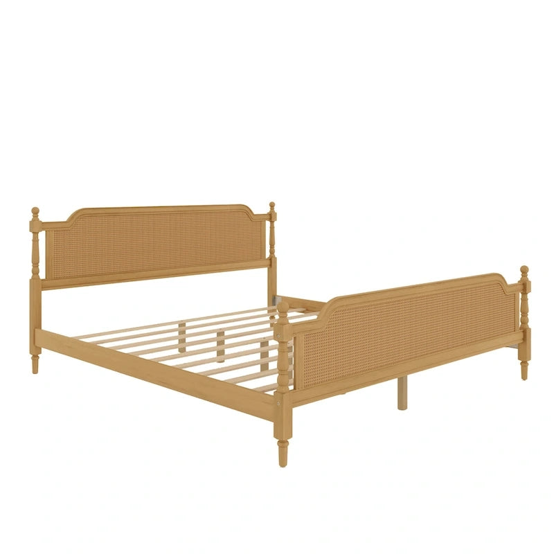Rotan Platform Bedframe – Geen Boxspring Nodig