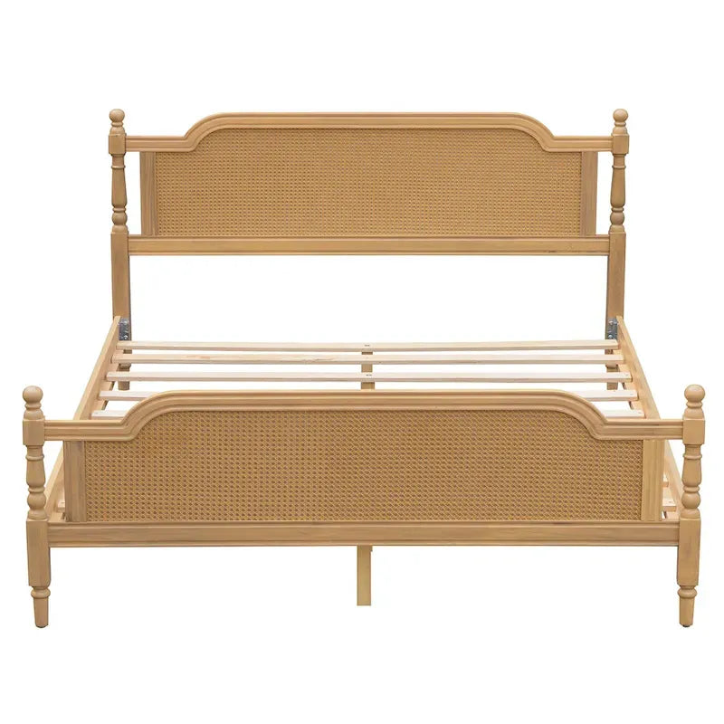 Rotan Platform Bedframe – Geen Boxspring Nodig
