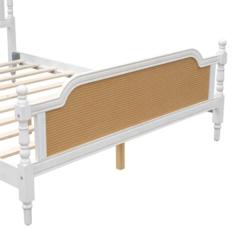 Rotan Platform Bedframe – Geen Boxspring Nodig